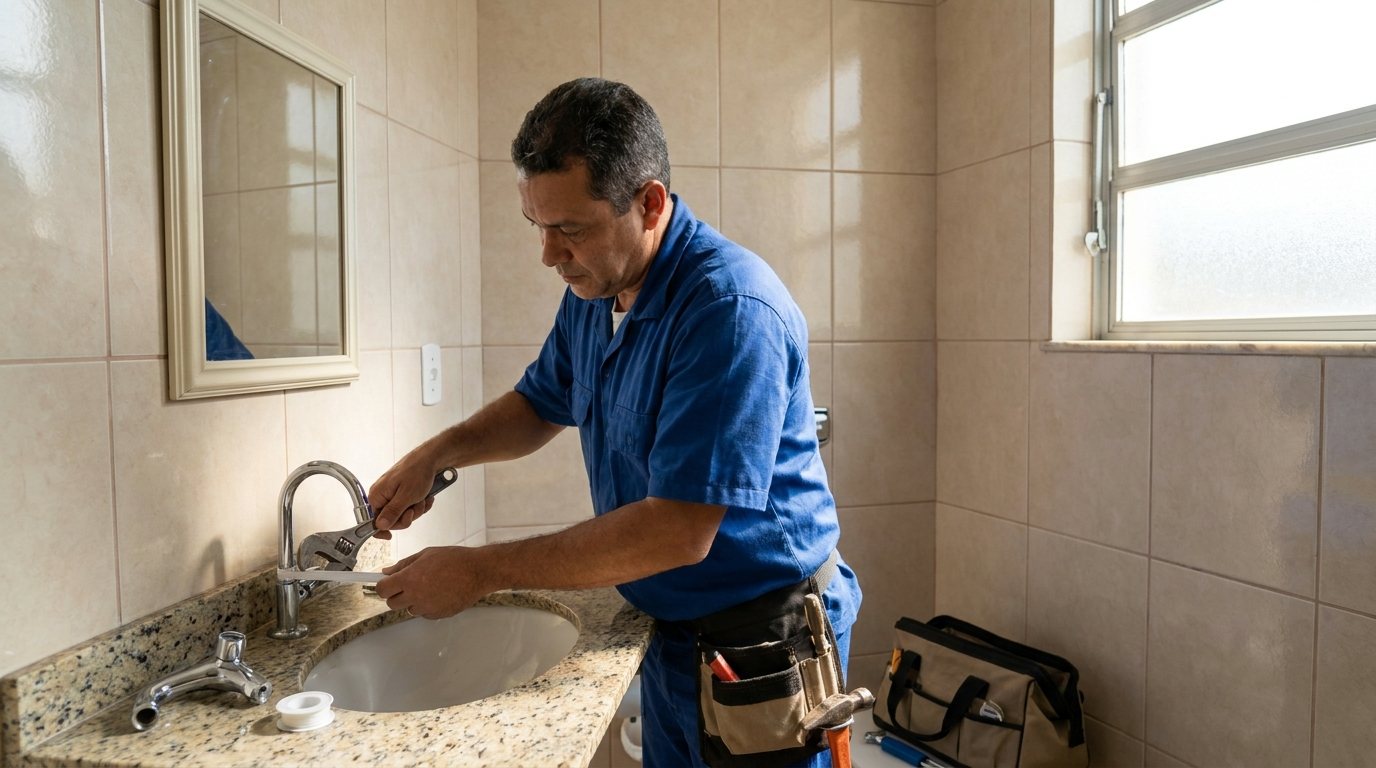 Instalação Hidráulica no Banheiro em Contagem‑MG