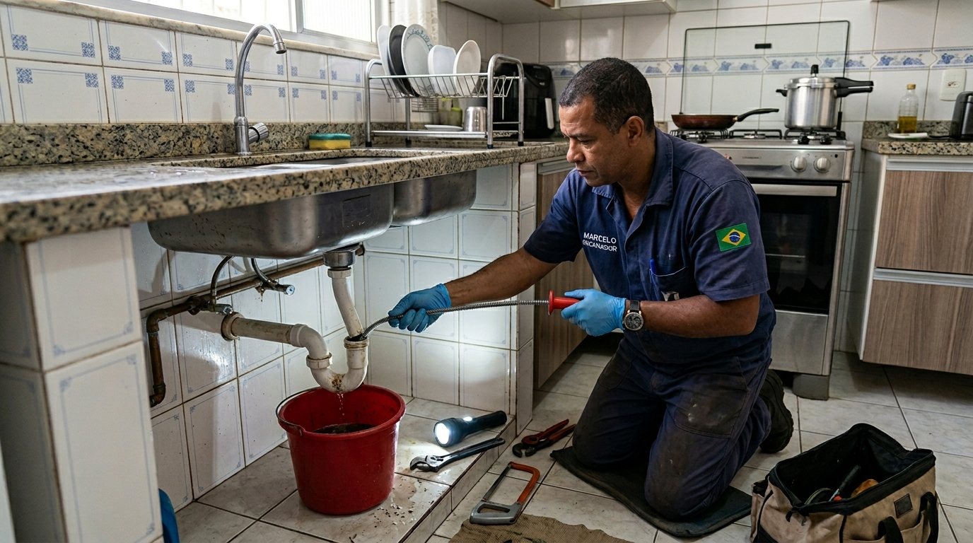 Ligação da Pia da Cozinha em Contagem‑MG